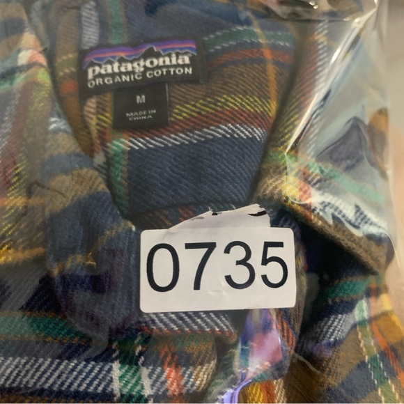 Patagonia Shirt Men Size M Plaid Fjord Flannel Button Up Hiking Outdoors Multi - Picture 12 of 12
